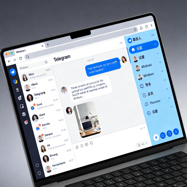 Telegram电脑版主界面在Windows系统上的预览图